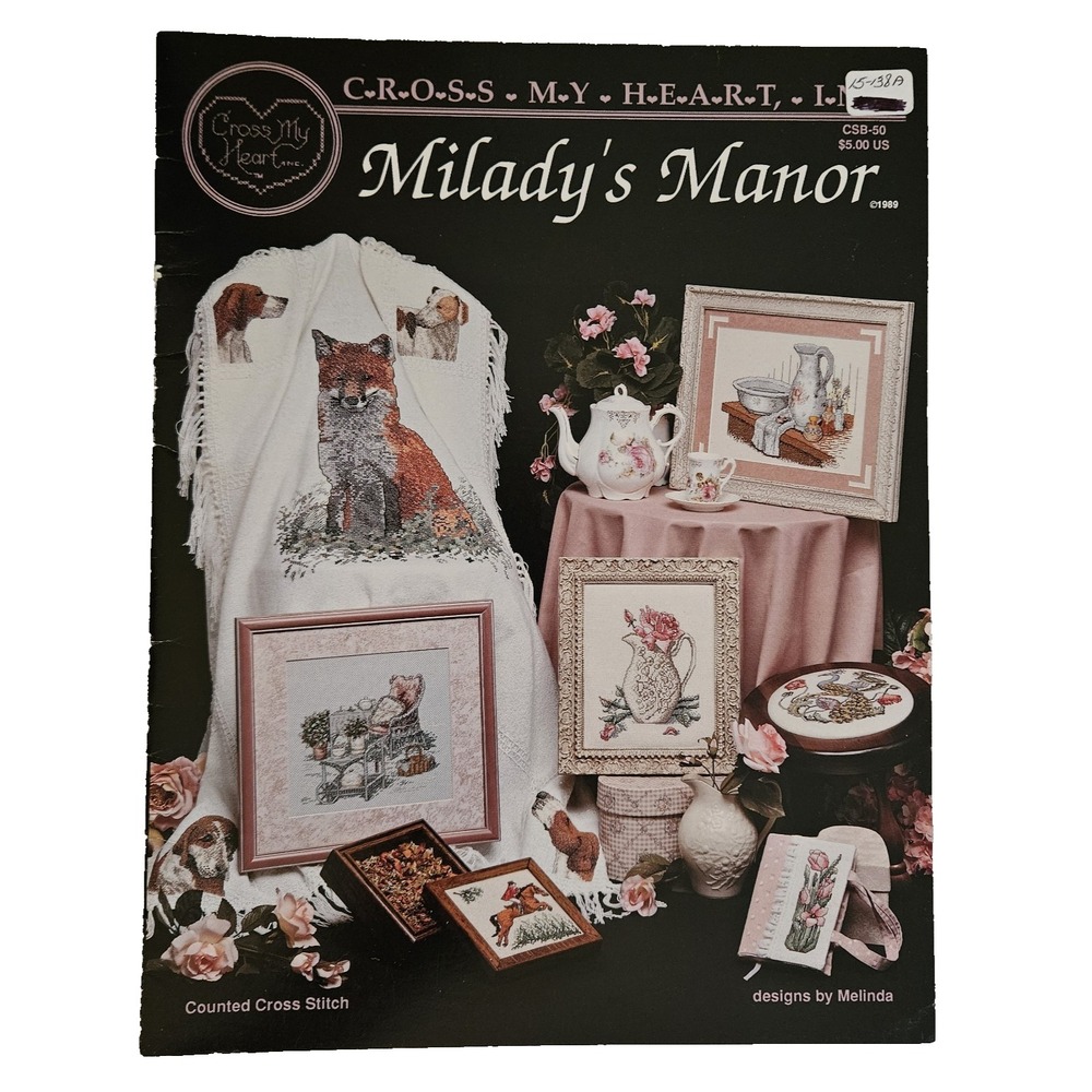 Cross My Heart Milady's Manor Counted Cross Stitch Book Chart Pattern